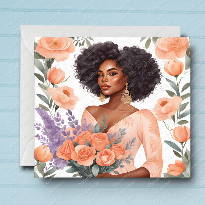 Black Woman C Card
